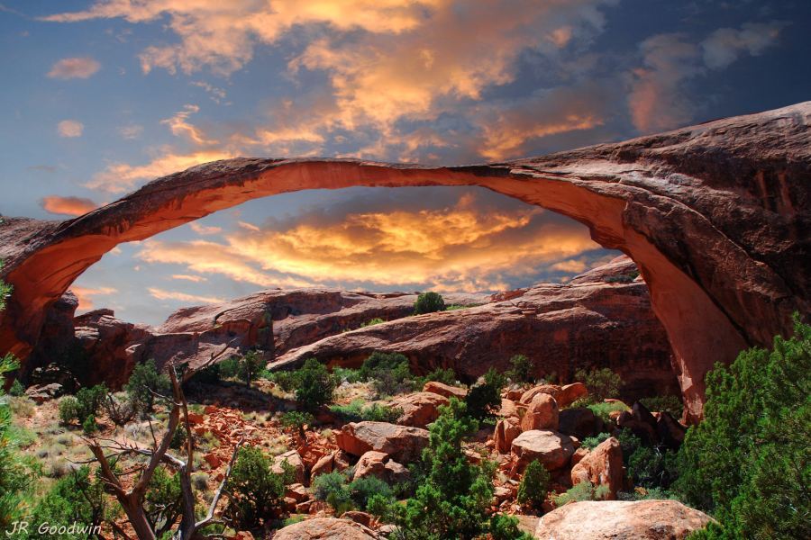Landscape Arch at sunrise