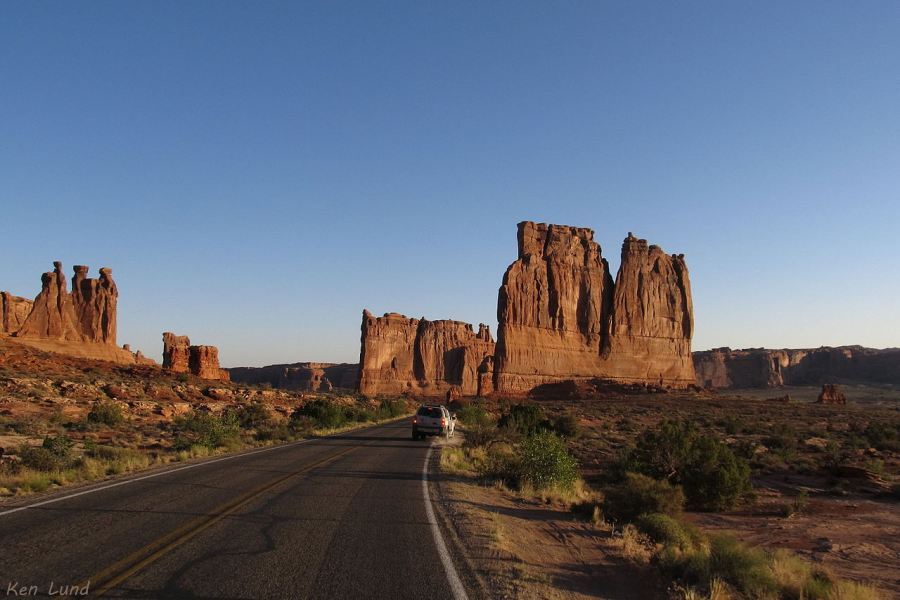 The Organ, Courthouse Towers, and Three Gossips
