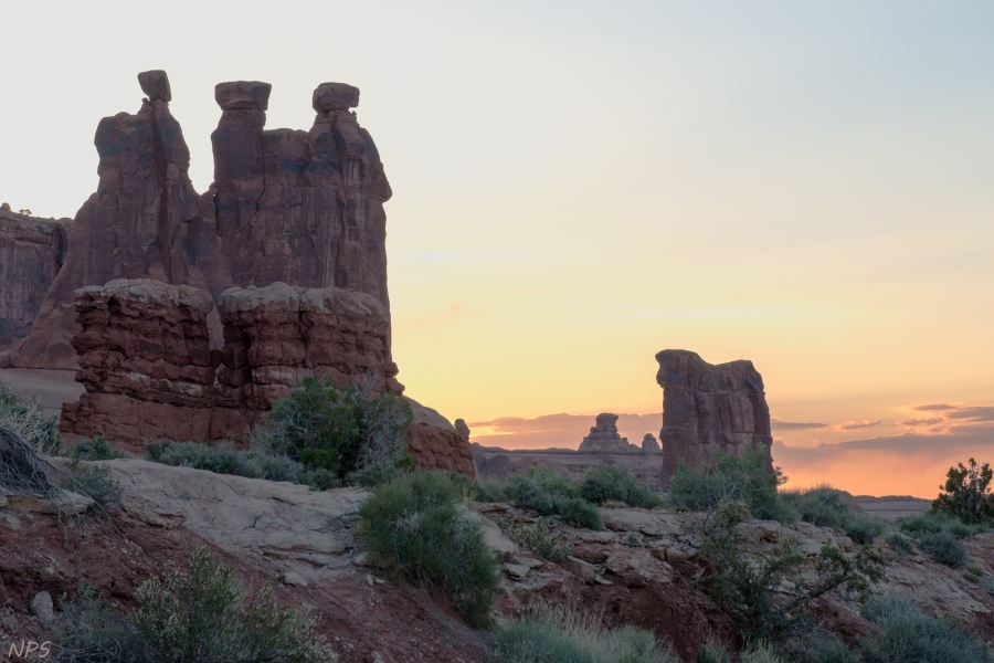 Three Gossips and Sheep Rock