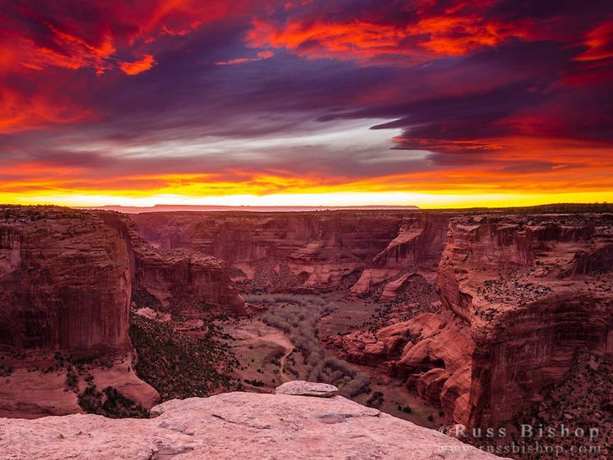 Suset over Canyon de Chelly