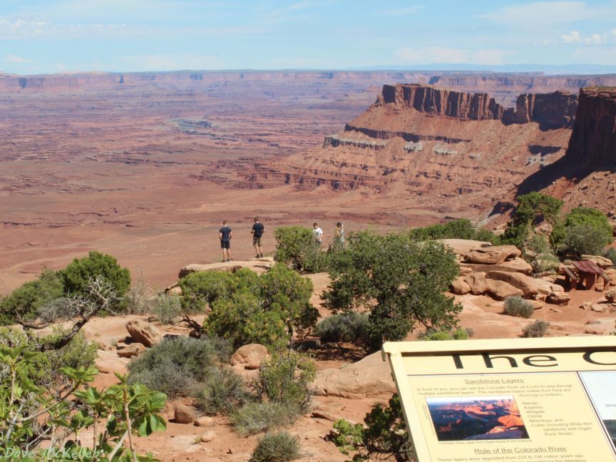 On the edge at the overlook