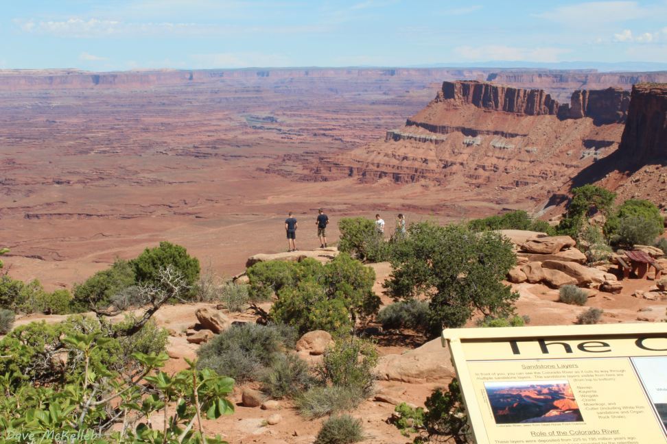 On the edge at the overlook