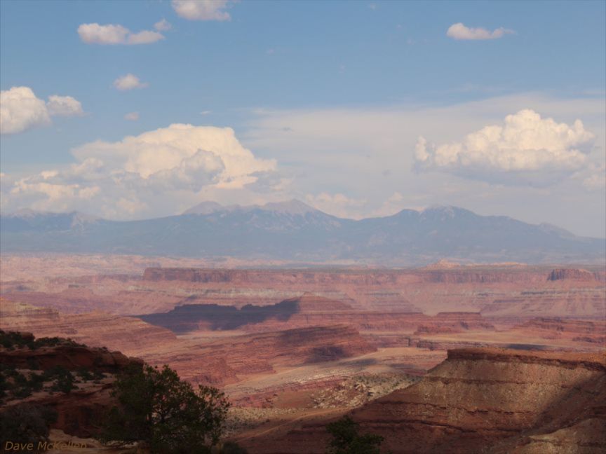 View of La Sal Mountains