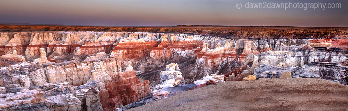 Panoramic view of the canyon