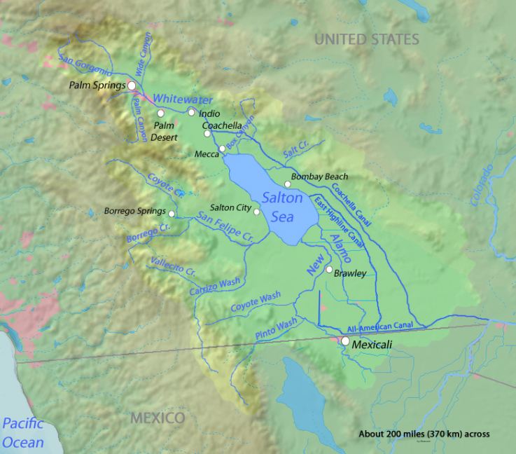 Salton Sea in Salton Trough