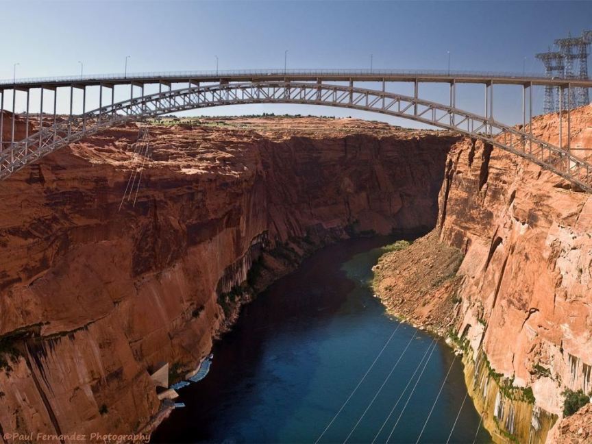 Glen Canyon Dam Bridge Panorama