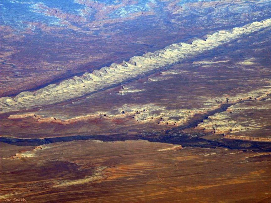 Comb Ridge aerial view