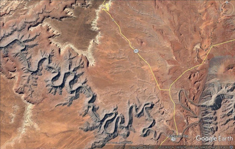 Goosenecks outside the Park