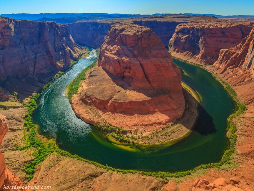 Horseshoe Bend drone view