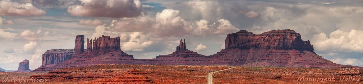 Approach to Monument Valley