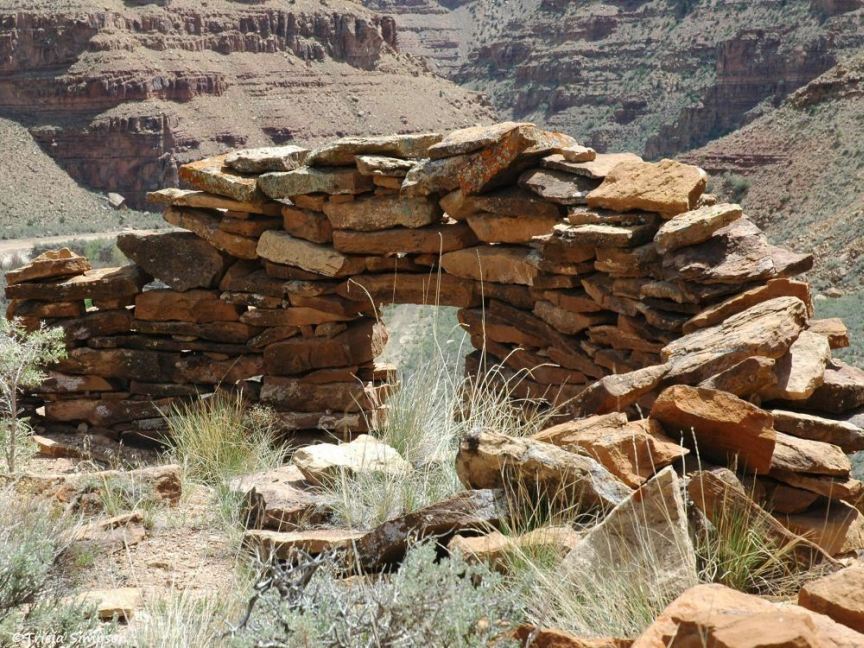 Stone shelter at Redman Village