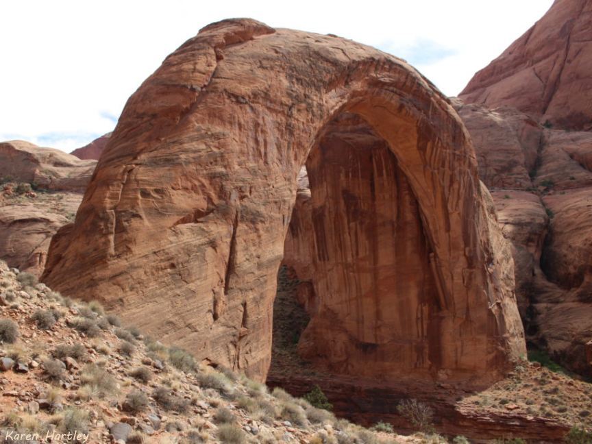 Side view of the bridge