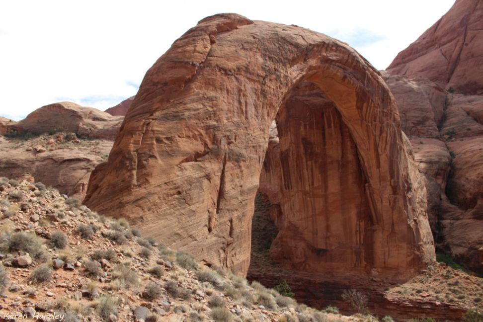 Side view of the bridge