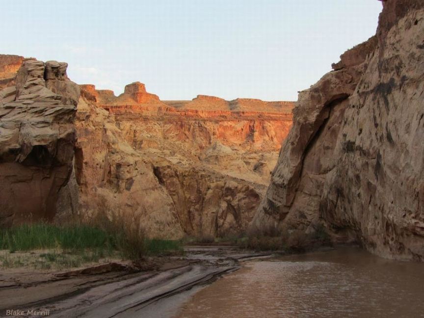 Inside Muddy Creek Gorge