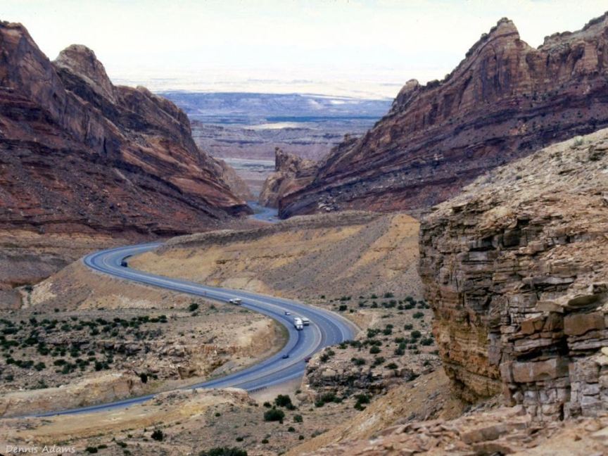 I-70 cut through San Rafael Reef