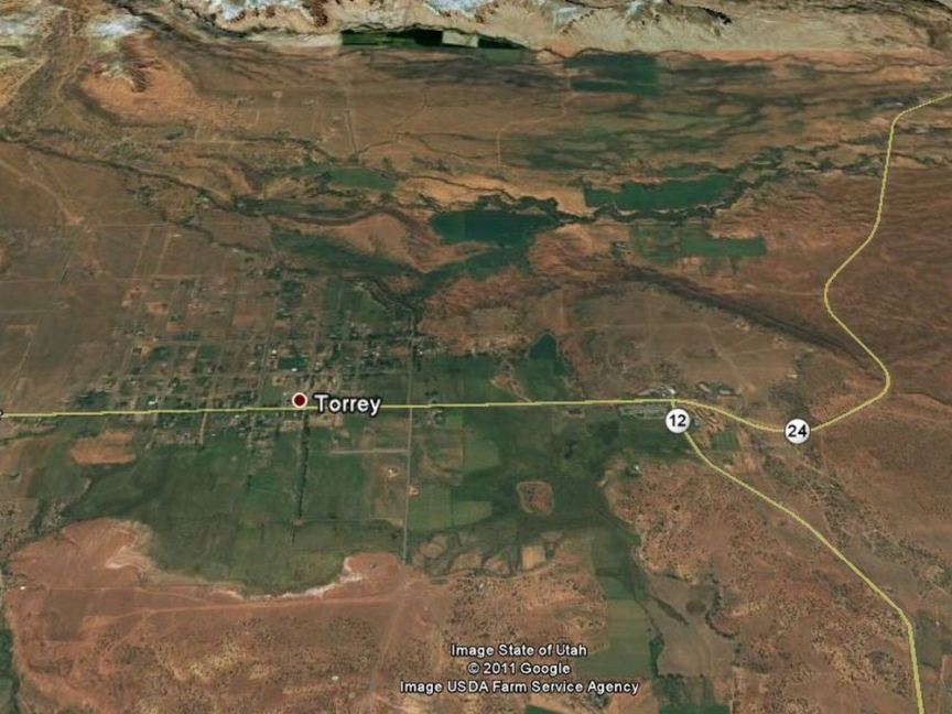 End of Scenic Byway 12 at Torrey, Utah