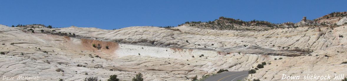 Slickrock hill on Scenic Byway U12