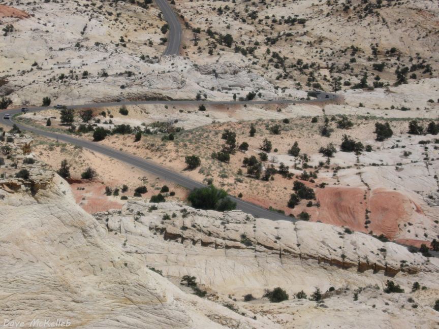 12 S-curve around large petrified sand dune