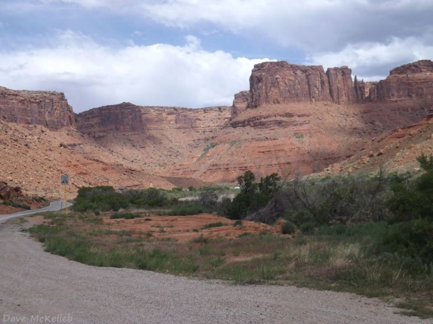 Scenic view of canyon geology