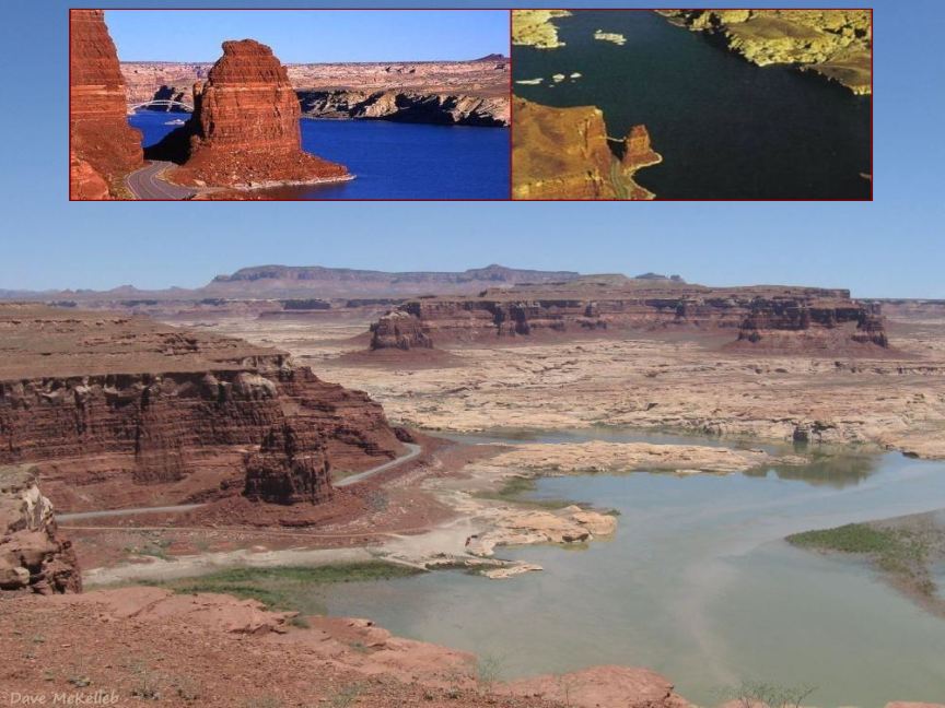 Lake Powell in drought