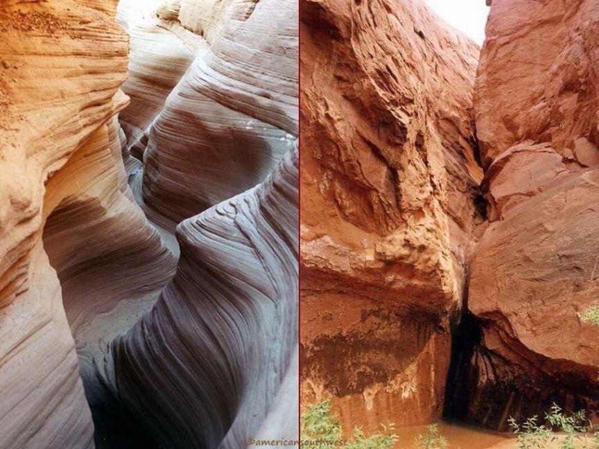 North Wash Slot Canyons