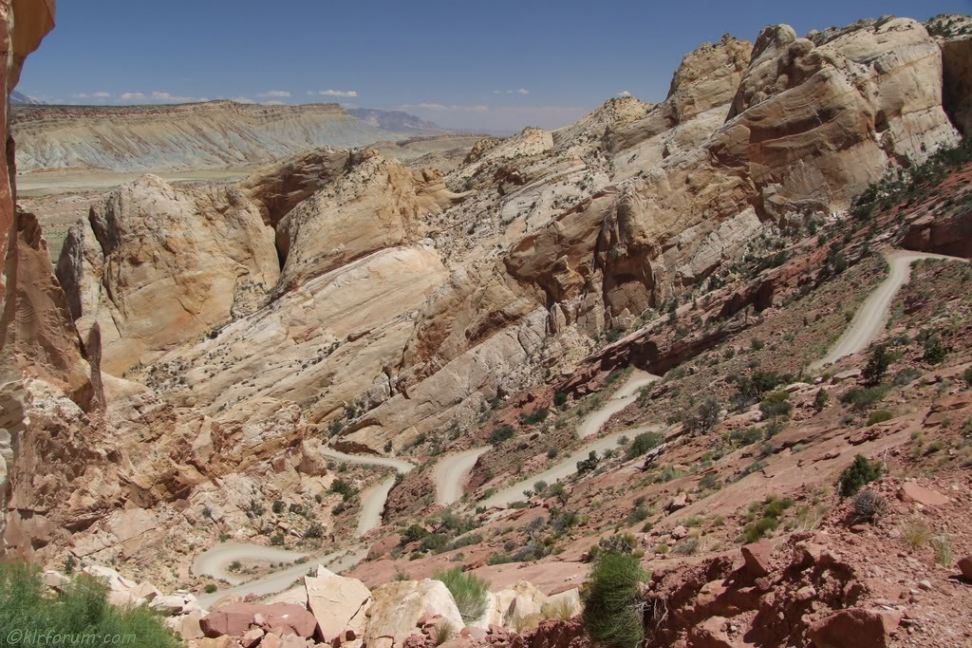 Another view of the switchbacks