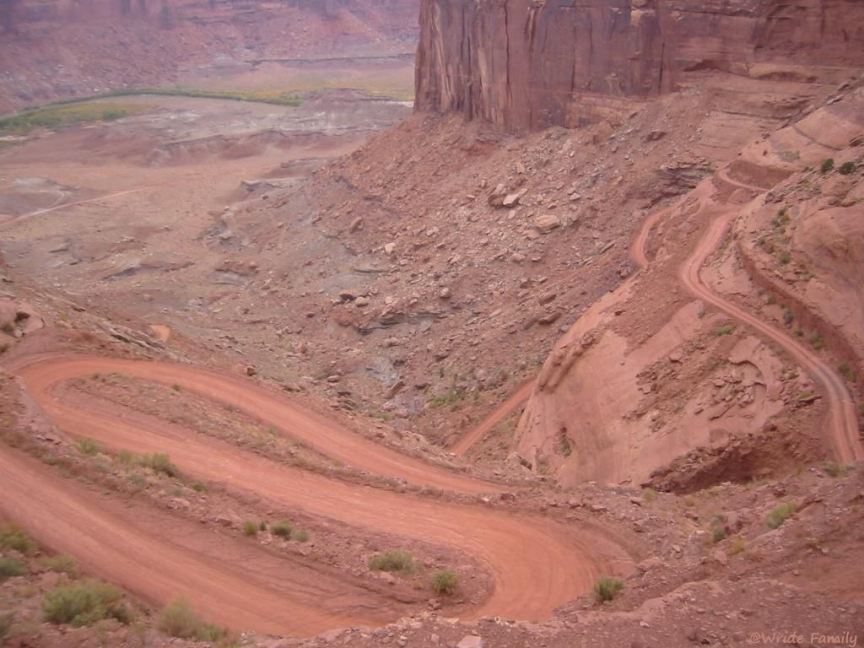 Mineral Bottom Road switchbacks