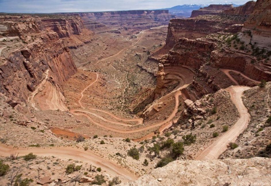 Shafer Trail switchbacks
